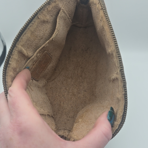 Louis Vuitton Brown Signiture Mono Small Cosmetic Pouch (FAIR/POOR)(COA)REHAB✨️ - Picture 9 of 13